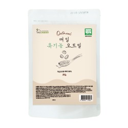 더채소 국산 압착귀리 유기농 오트밀 350g